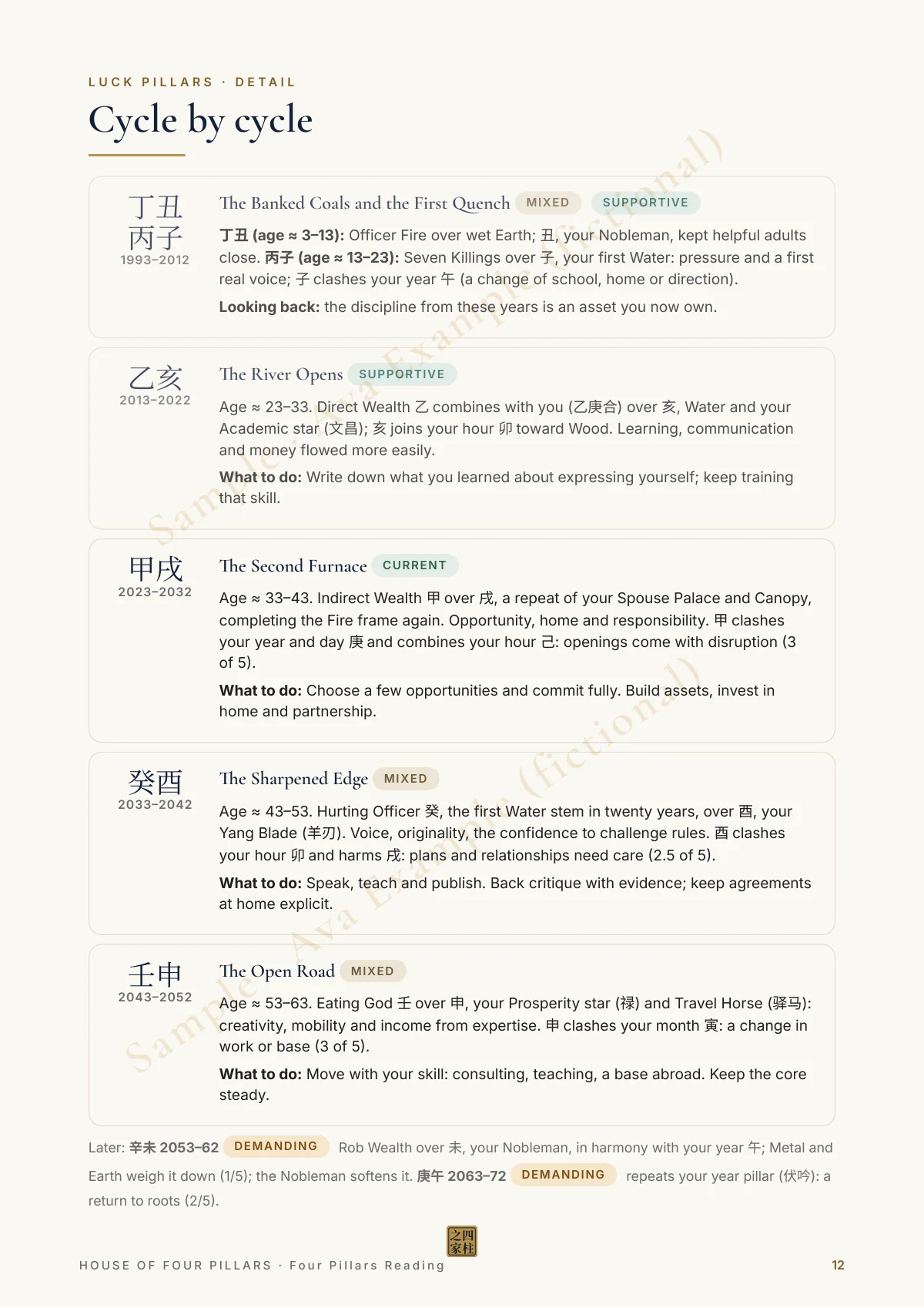 Page 12 of the Bundle sample for Ava Example · Comprehensive (fictional)